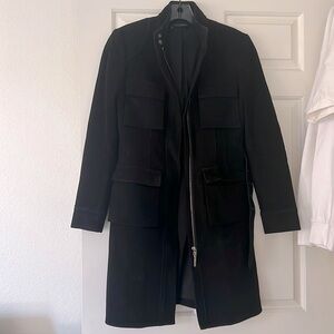 Elie Tahari Black 4 Pocket Coat Size XS
